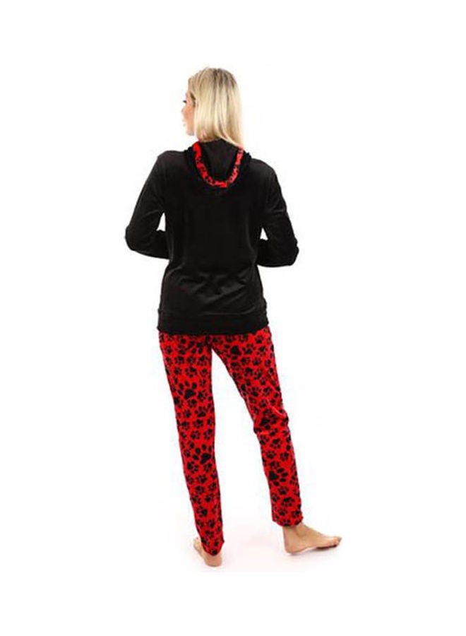 Caesar - Velvet Training Suit Red - Image 1