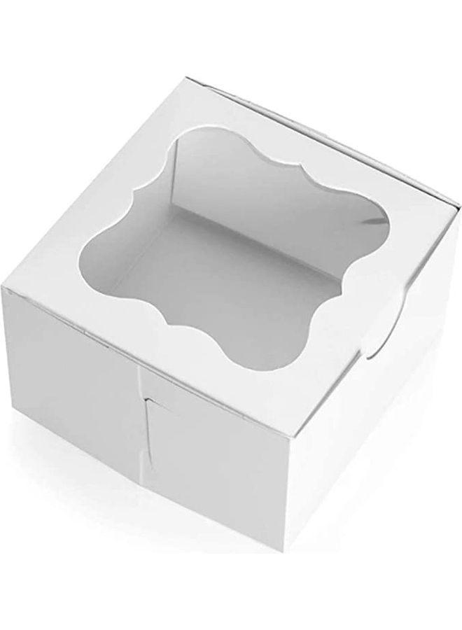 BGM 20-Piece Cardboard Boxe Set White/Brown 4x4x2.5inch  - Image 3