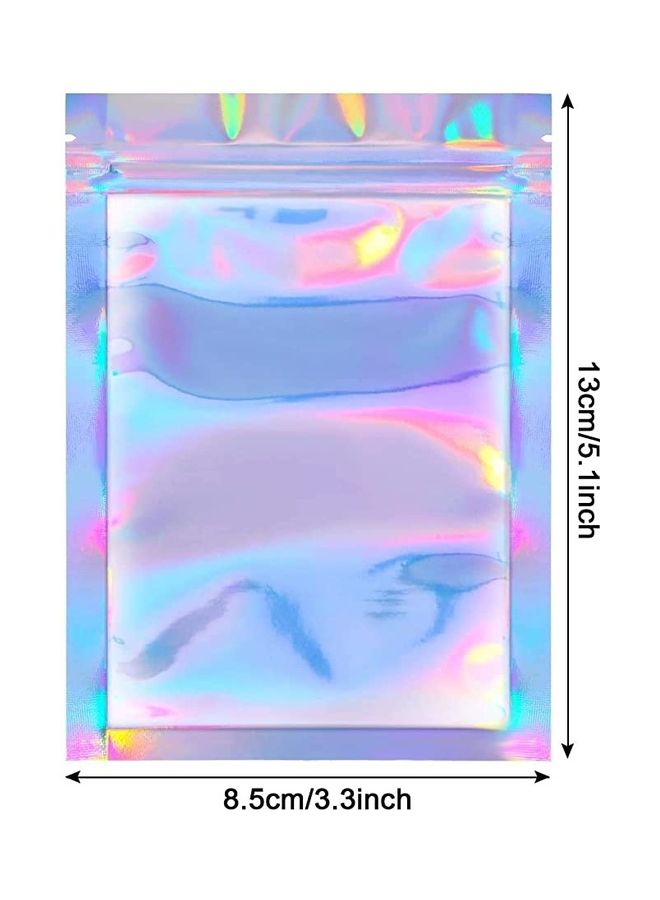 BGM - 100-Piece Food Storage Bags Multicolour 13x8.5cm - Image 1