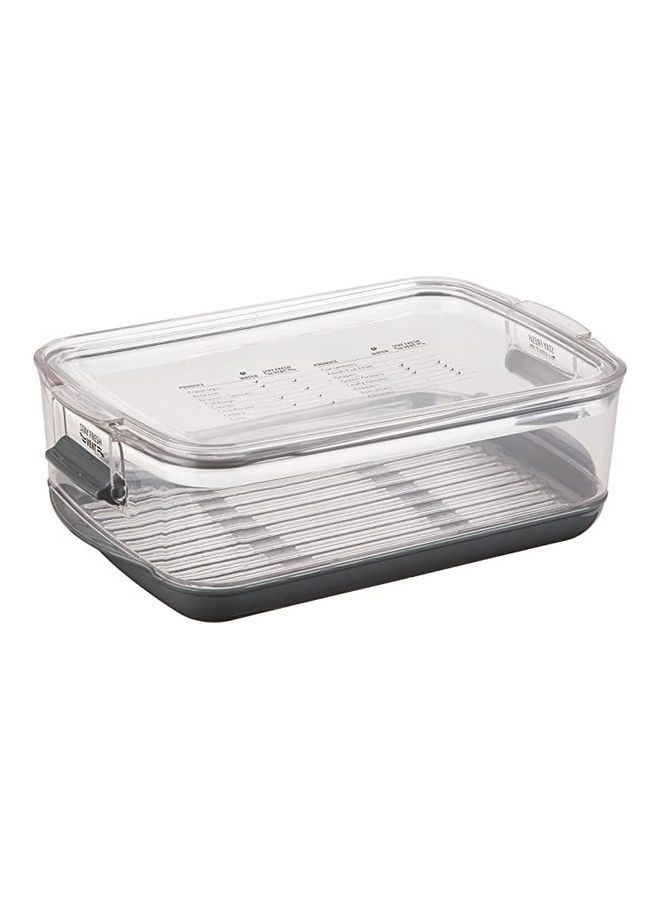 بي جي إم علبة غداء من البلاستيك شفاف/رمادي - Image 3