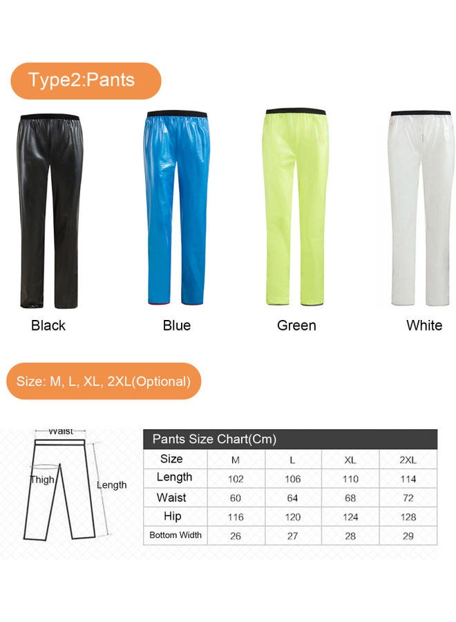 Generic Cycling Hooded Raincoat Pants M  - Image 5