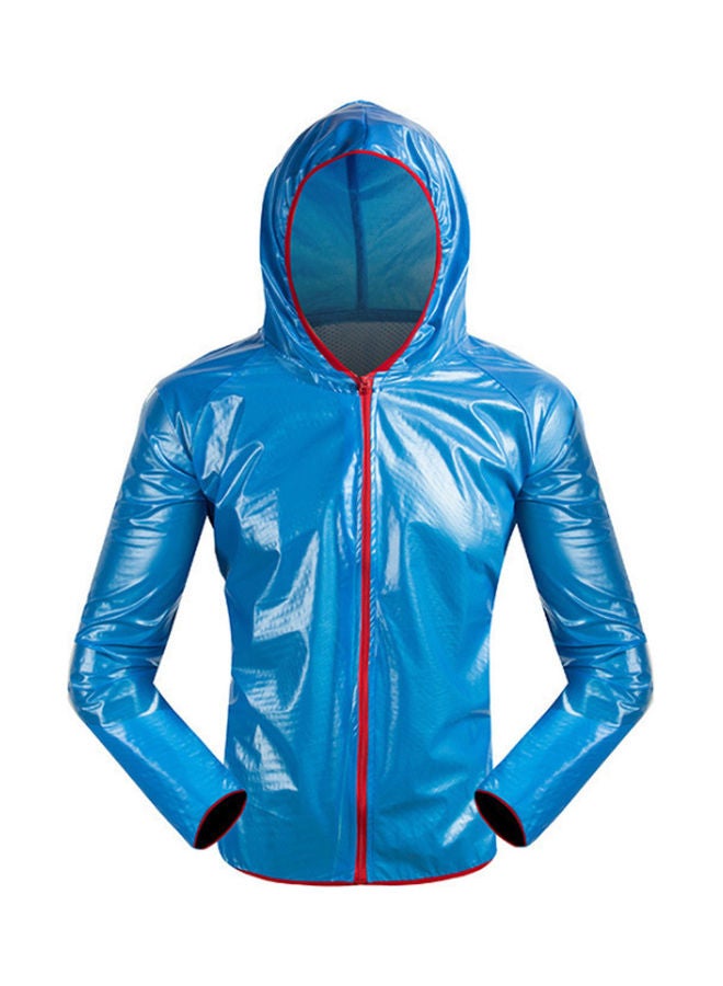 Generic Cycling Hooded  Raincoat With Pant Set XL  - Image 1