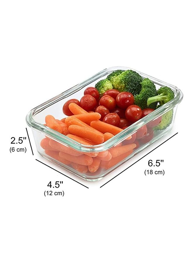 BGM Glass Lunch Box Clear/Blue 1Liters  - Image 3