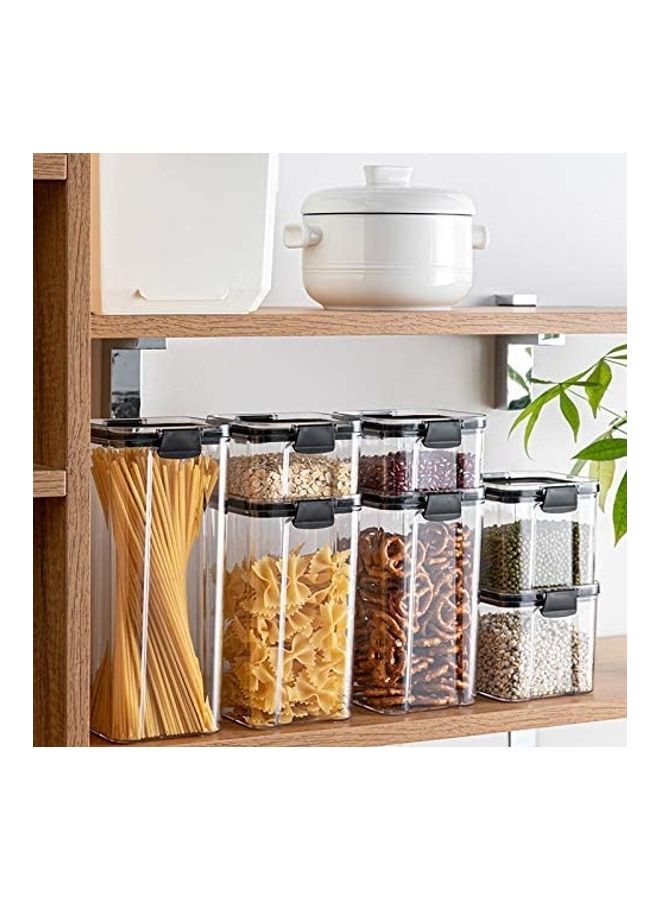 BGM 6-Piece Airtight Food Storage Container Set Clear 1.8Liters - Image 2