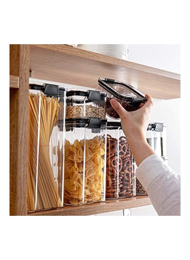 BGM 6-Piece Airtight Food Storage Container Set Clear 1.8Liters - Image 3