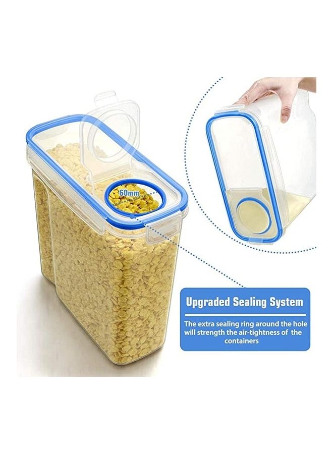 بي جي إم طَقم حاويات لتخزين الحبوب والأطعمة الجافة مكون من 6 قطع متعدد الألوان 20 x 18 x 7سم - Image 2