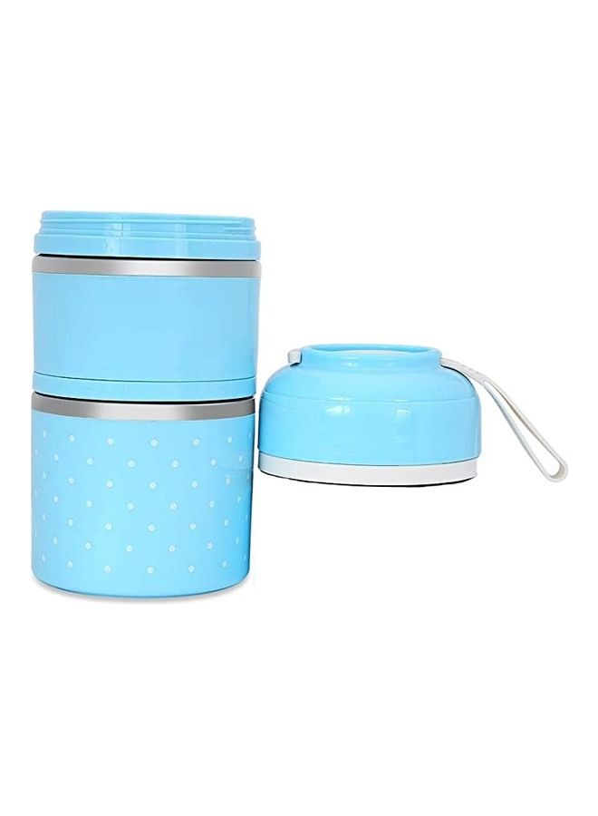 BGM 2 Layer Thermal Lunch Box Stainless Steel Food Storage Container Mini Japanese Bento Box Leak-proof Food Case Multicolour  - Image 2