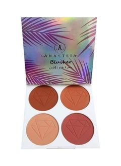 4-Colour Shades  Blusher Palette Multicolour