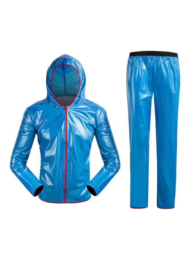 Generic Cycling Hooded Raincoat XXL  - Image 1