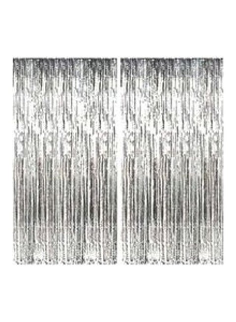 2-Pieces Tassel Curtain Set 92x245cm