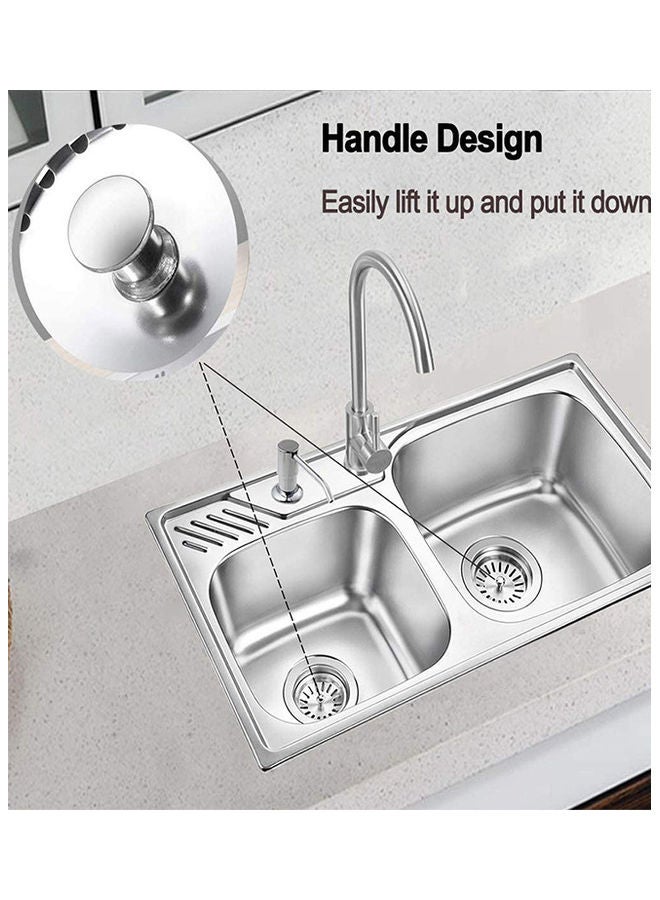 Sink Drainer Filter Silver 7.8x7.8x4cm  - Image 5