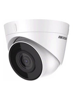 HIKVISION 2 MP Built-in Mic Fixed Turret Network Camera, 2.8mm Lens, Up to 30m IR Range, Up to 256 GB SD Card Storage, H.265+ Compression, White | DS-2CD1323G0-IUF  - Image 1