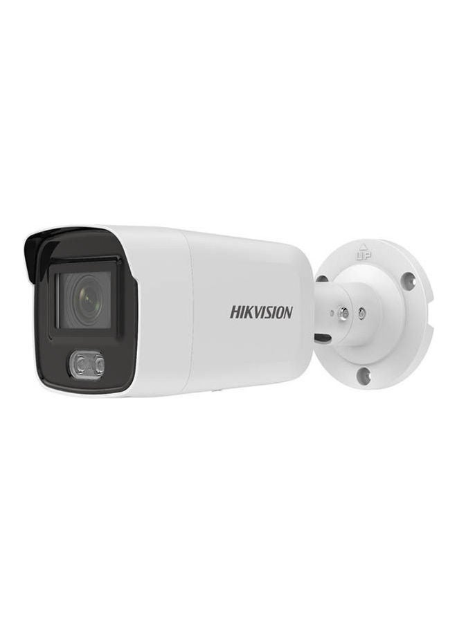 HIKVISION - 4MP ColorVu Fixed Mini Bullet Network Camera, 2.8mm Fixed Focal Lens, H.265+ Compression, Built In Microphone, 24/7 Colorful Imaging, 40m Light Range, Dust Resistant | DS-2CD2047G2-L(U) - Image 1