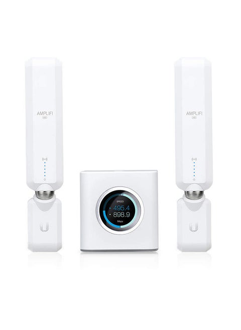 Home Mesh Wireless Internet Coverage HD WiFi Router With 2 Mesh Points, 4 Gigabit Ethernet, 1 WAN Port, Ethernet Cable,  Router And WiFi Extenders White