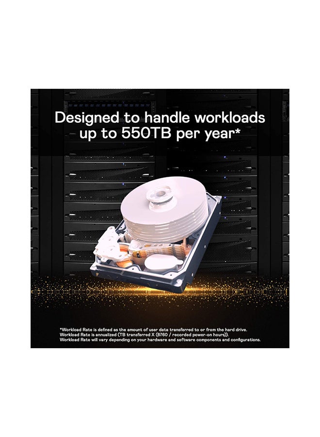 WD - HDD Server SATA Interface, Capacity 10TB,  2.5M hours MTBF, Vibration Protection, Disk Speed (7200RPM ), Compatible with Windows, Windows Server, and Linux Gold - Image 1