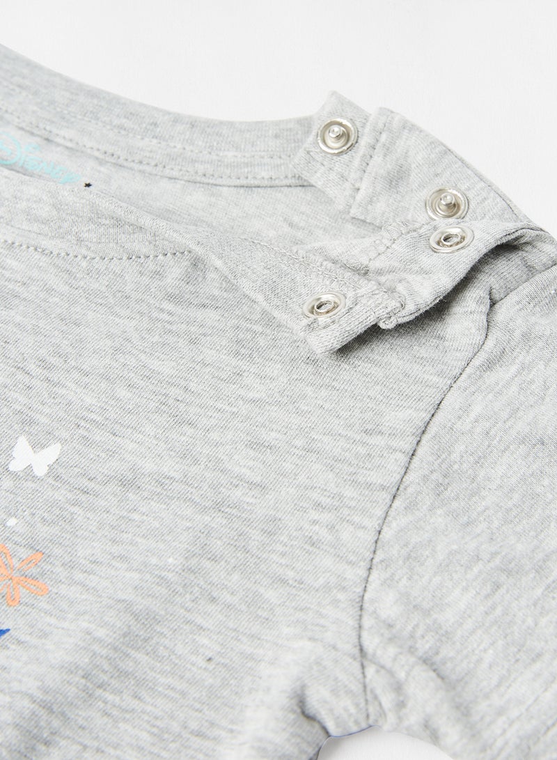 Zarafa Casual Disney Graphic T-Shirt Grey Melange  - Image 4