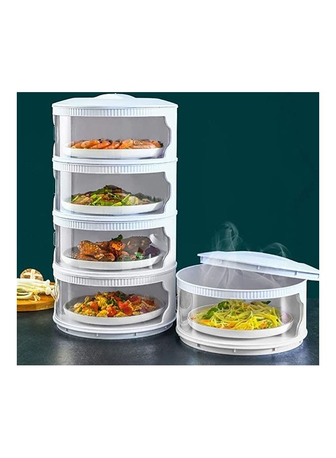 BGM Stackable Insulated Food Cover White/Clear 24.5x45cm  - Image 3