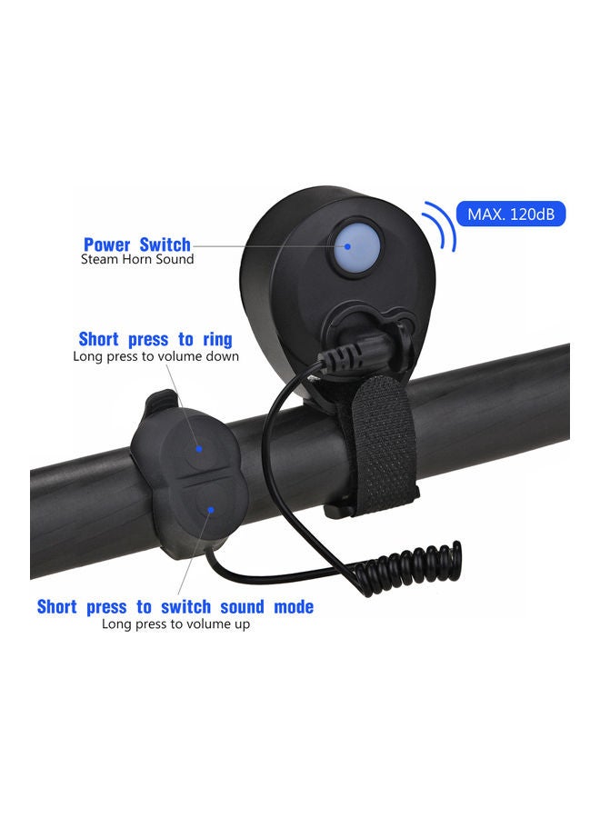 Generic - USB Rechargeable Bicycle Horn Bell With Accessories - Image 1