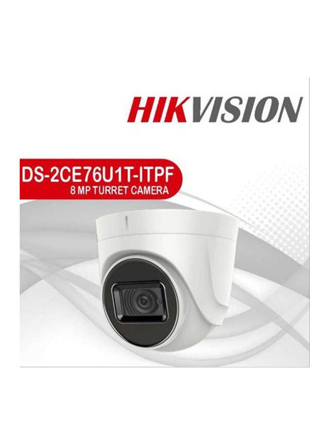HIKVISION - 4K Indoor Fixed Turret Camera DS-2CE76U1T-ITPF - Image 1