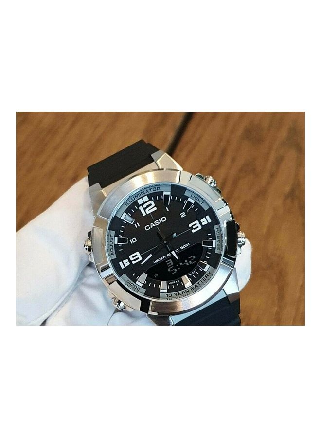 CASIO Men's Analog Wrist Watch AMW-870-1AVDF - 52 mm -Black - Image 2