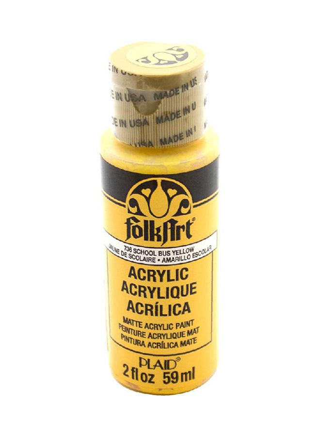 PLAID FolkArt Acrylic Paint Yellow