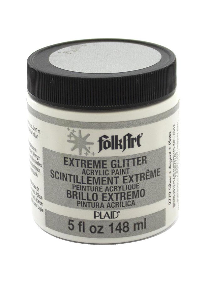 PLAID Acrylic Paint Extreme Glitter Grey