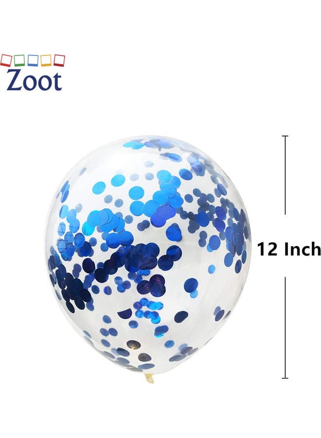 زوت بالونات زينة للحفلات معبأة بقصاصات ورق صغيرة من 50 قطعة 12بوصة - Image 2