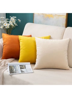 Sharpdo Pure Velvet Plush Pillowcase Combination yellow 30x30cm  - Image 2