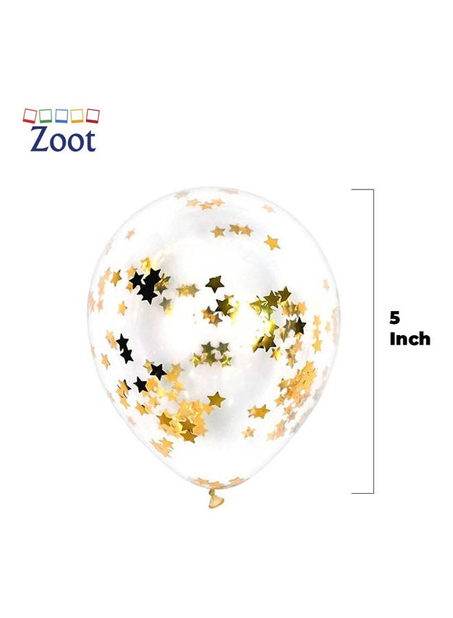 زوت بالونات زينة للحفلات معبأة بقصاصات ورق صغيرة من 50 قطعة 5بوصة - Image 1