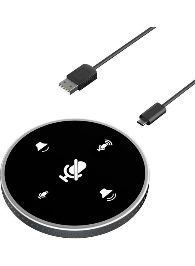 Desktop USB Conferencing Speaker Microphone Black - Image 1