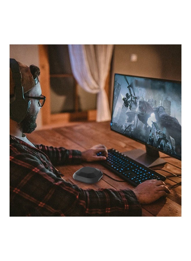 360° Omnidirectional Capacitive Portable Conference Microphone Black - Image 4