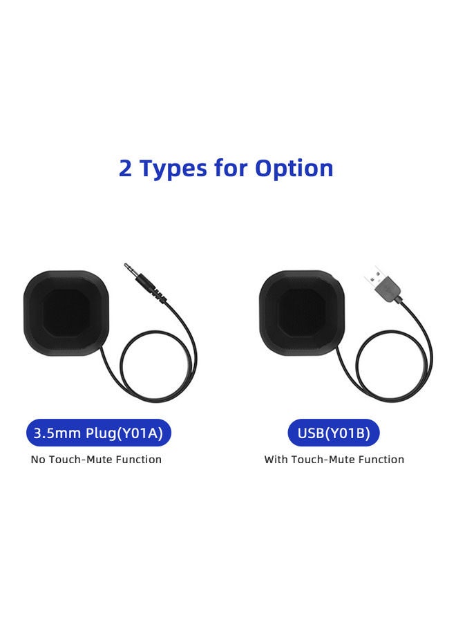 360° Omnidirectional Capacitive Portable Conference Microphone Black - Image 5