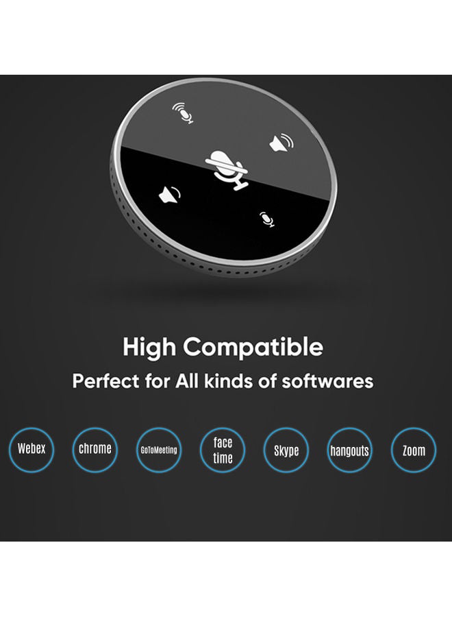 Desktop USB Conferencing Speaker Microphone Black - Image 5