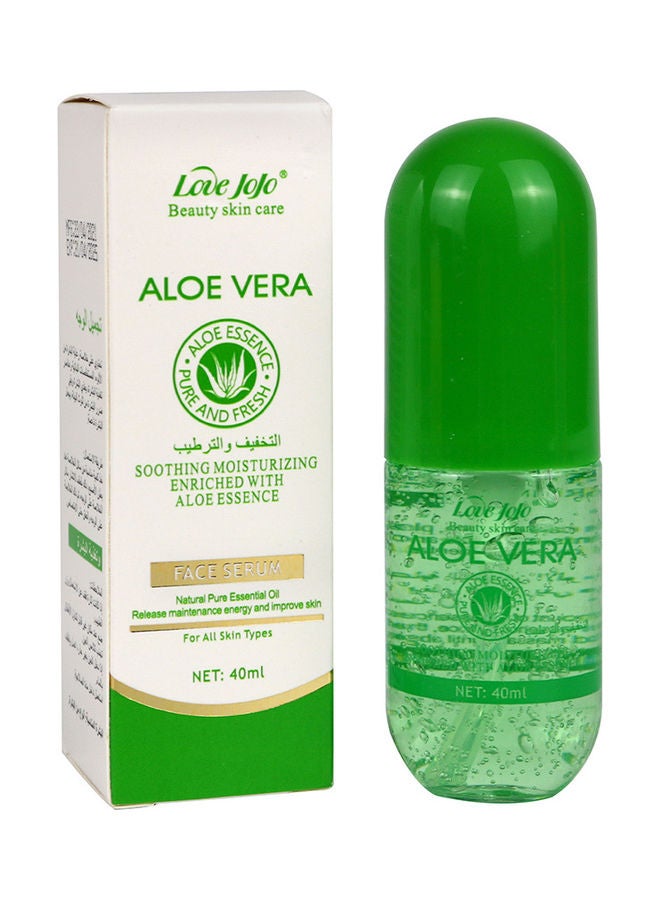 Generic Soothing Moisturizing Aloe Essence Face Serum Green 40ml  - Image 1