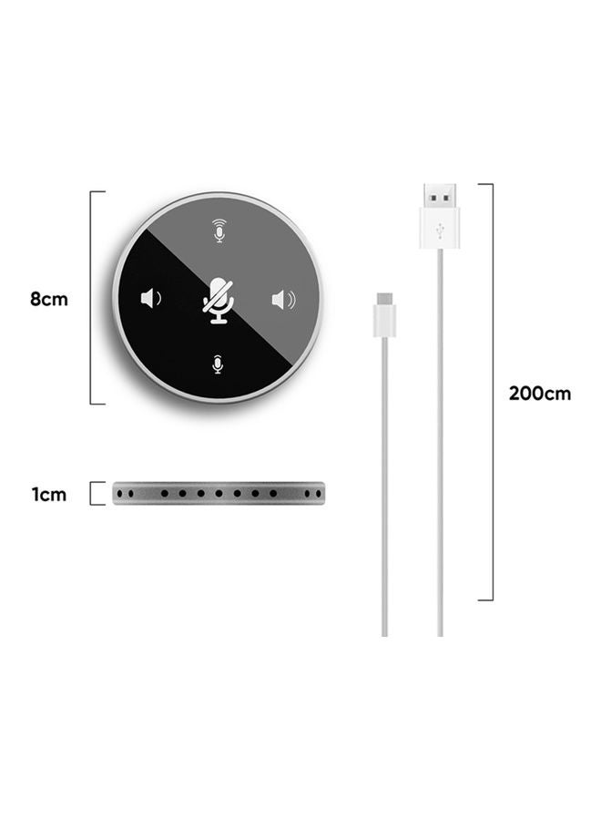 Desktop USB Conferencing Speaker Microphone Gold - Image 3