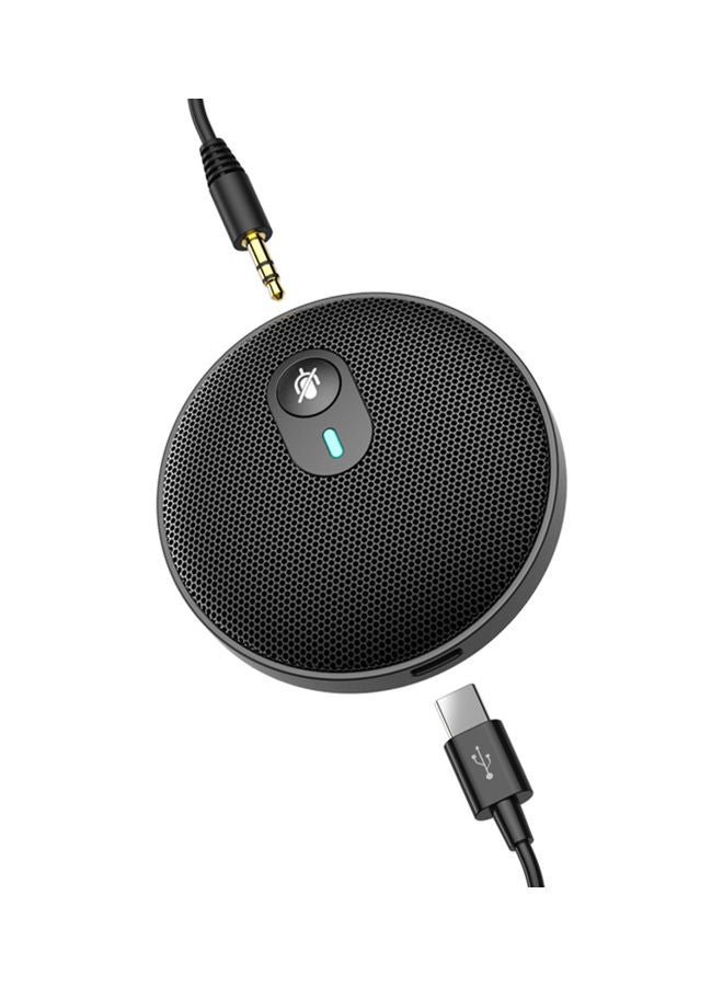 Full Capacitive USB Conference Computer Microphone Black  - Image 2