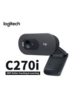 Logitech C270i 720p 30fps 5MP WebCam Black  - Image 3