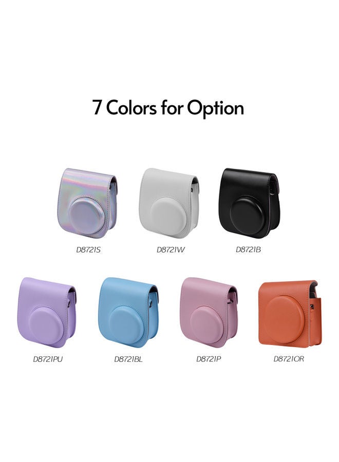 12-in-1 Instant Camera Accessories Bundle Kit Compatible with Fujifilm Instax Mini 11 Including Camera Bag/Camera Strap/Photo Album/Photo Clips/Photo Frame/Hanging String/Stickers/Pen/Filters Silver  - Image 4