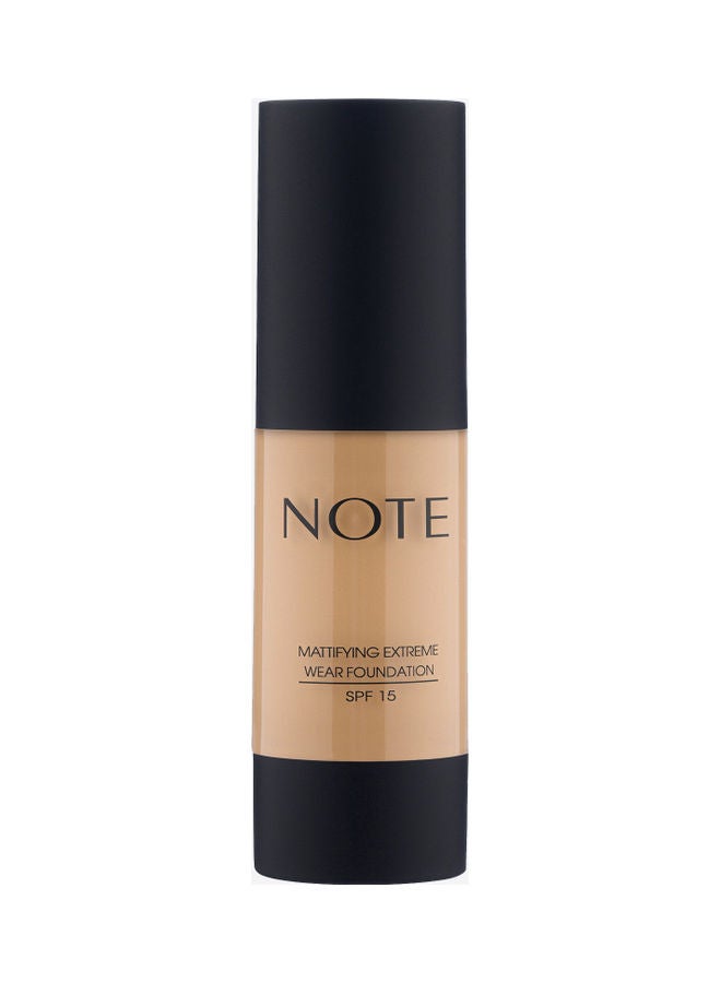 NOTE Cosmetics Mattifying Extreme Wear Foundation SPF 15 03 Medium Beige - Image 1