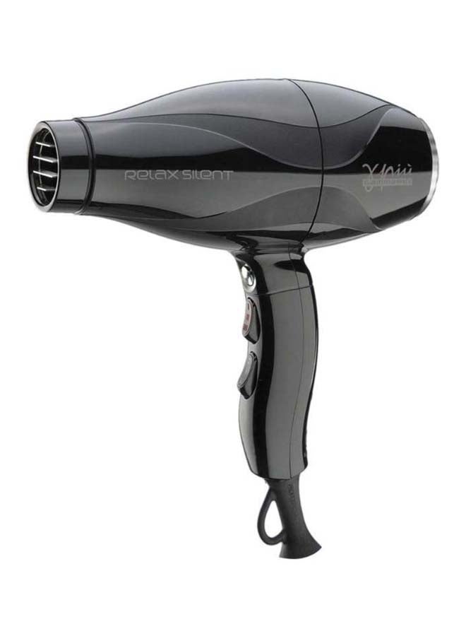 Gamma+ Relax Silent Professional Hair Dryer Black - Image 1