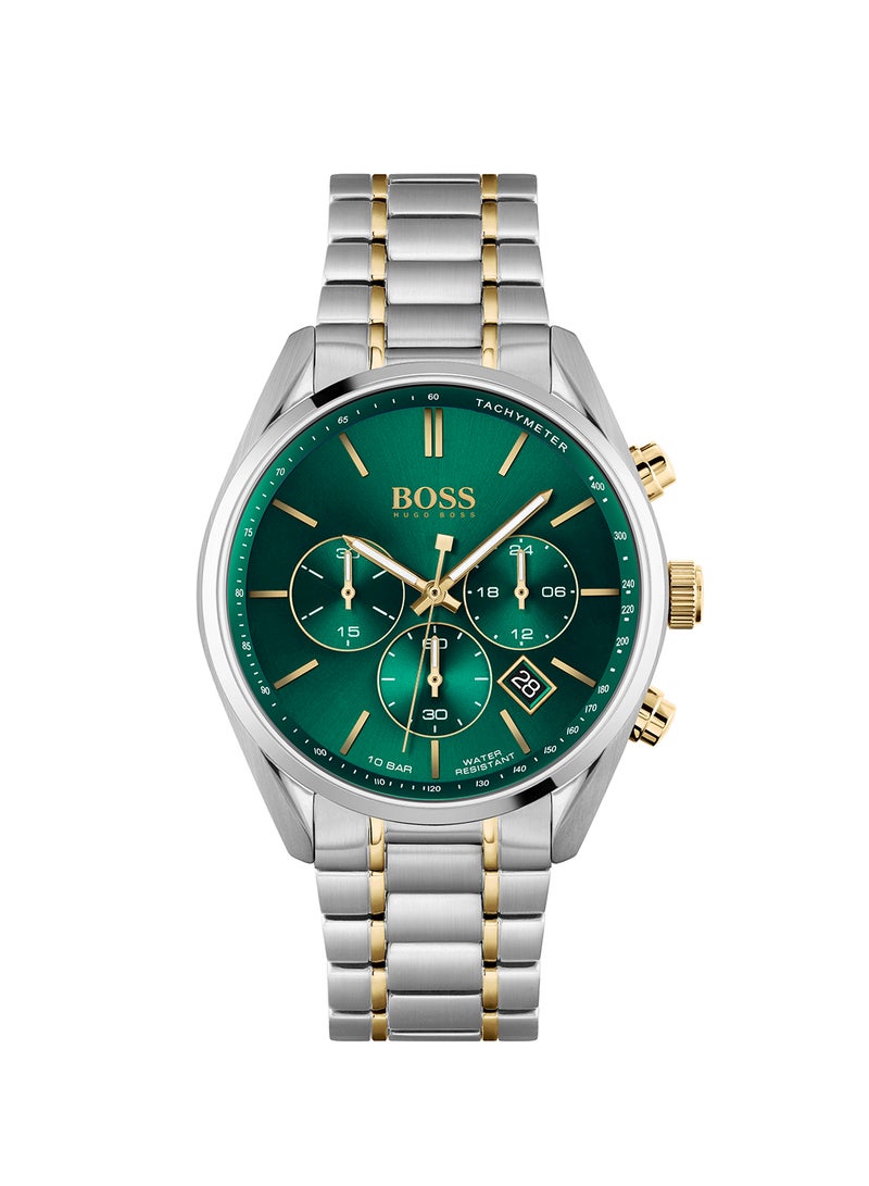HUGO BOSS Men's Champion  Green Dial Watch - 1513878  - Image 1