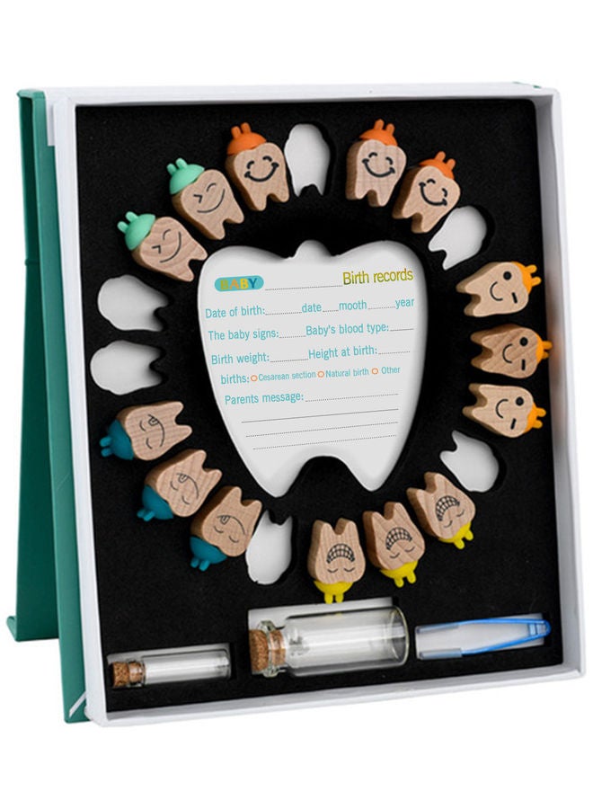 علبة خشبية مُخصصة لحفظ أسنان الأطفال - Image 1