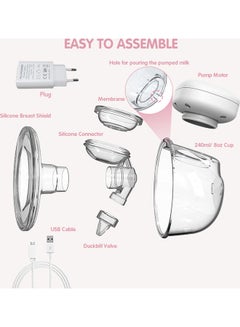 YOUHA Hands Free Wearable Breast Pump With 28mm Nipple Diameter  - Image 3