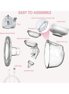 YOUHA Wearable Hands Free Breast Pump With Accessories  - Image 3