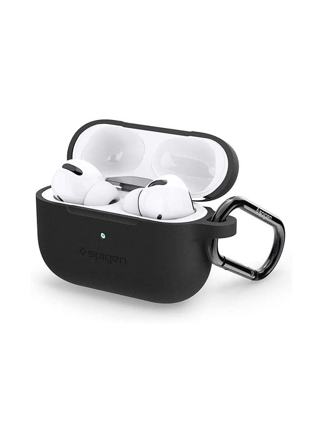 Spigen - Silicone Fit Case Cover For Apple AirPods Pro Black - Image 1