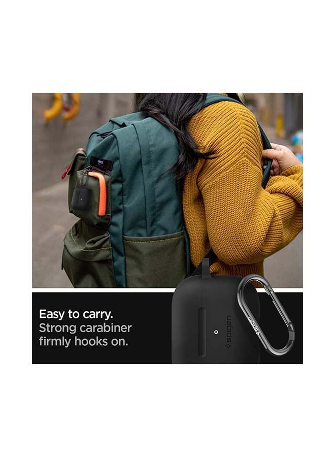 Spigen - Silicone Fit Case Cover For Apple AirPods Pro Black - Image 1