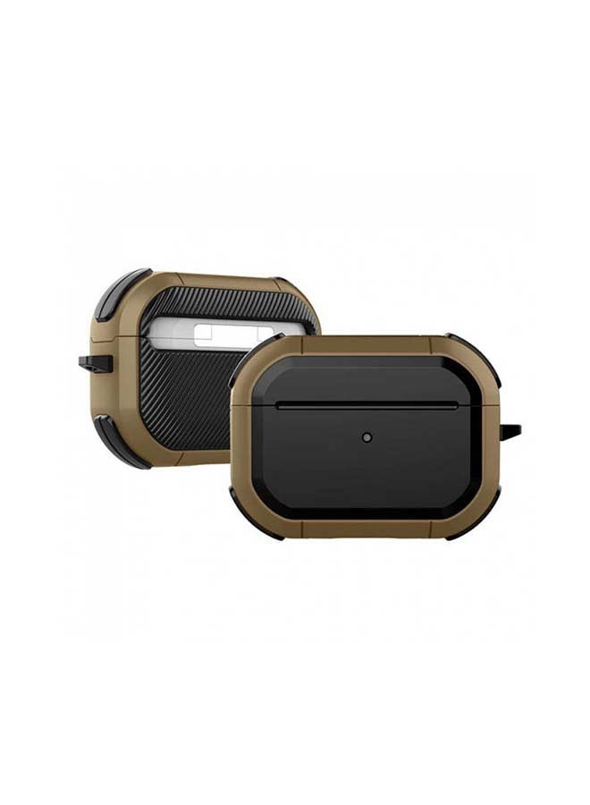MARGOUN Protective Case Cover For Apple AirPods Pro Brown/Black  - Image 1