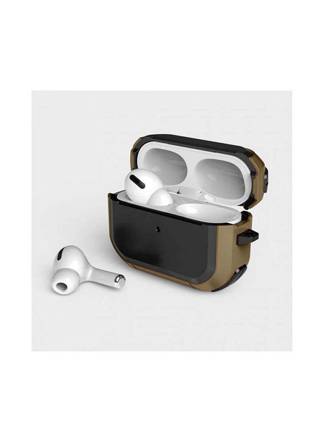 MARGOUN Protective Case Cover For Apple AirPods Pro Brown/Black  - Image 2