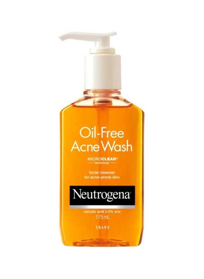 Neutrogena Oil-Free Acne Wash Orange 175ml  - Image 1
