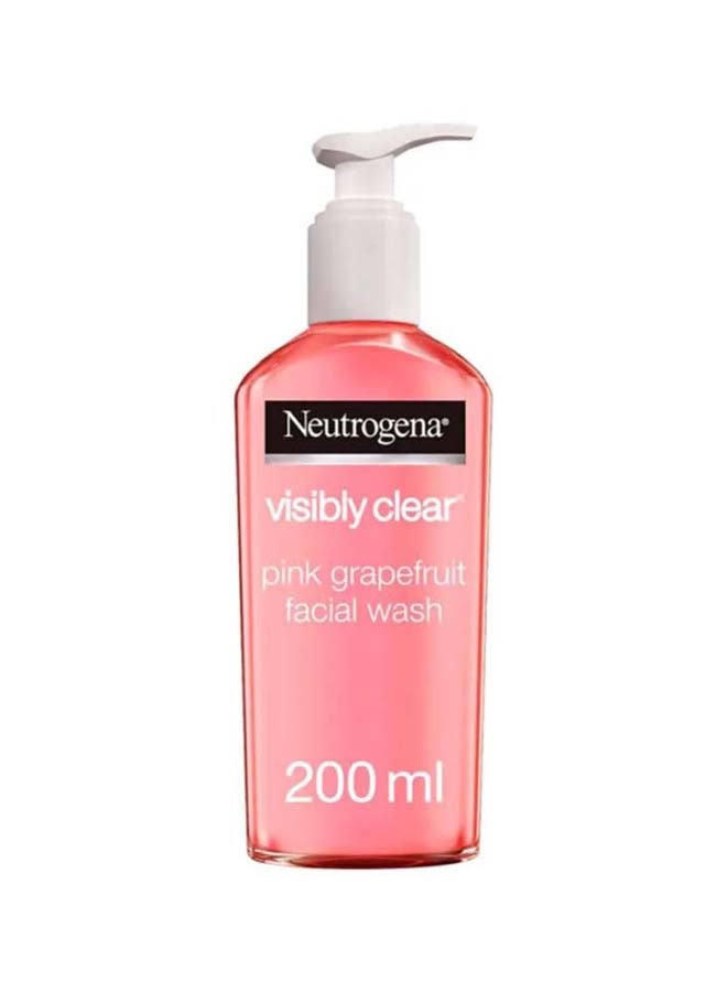 Neutrogena - Visibly Clear Oil-Free Face Wash Pink Grapefruit 200ml - Image 1